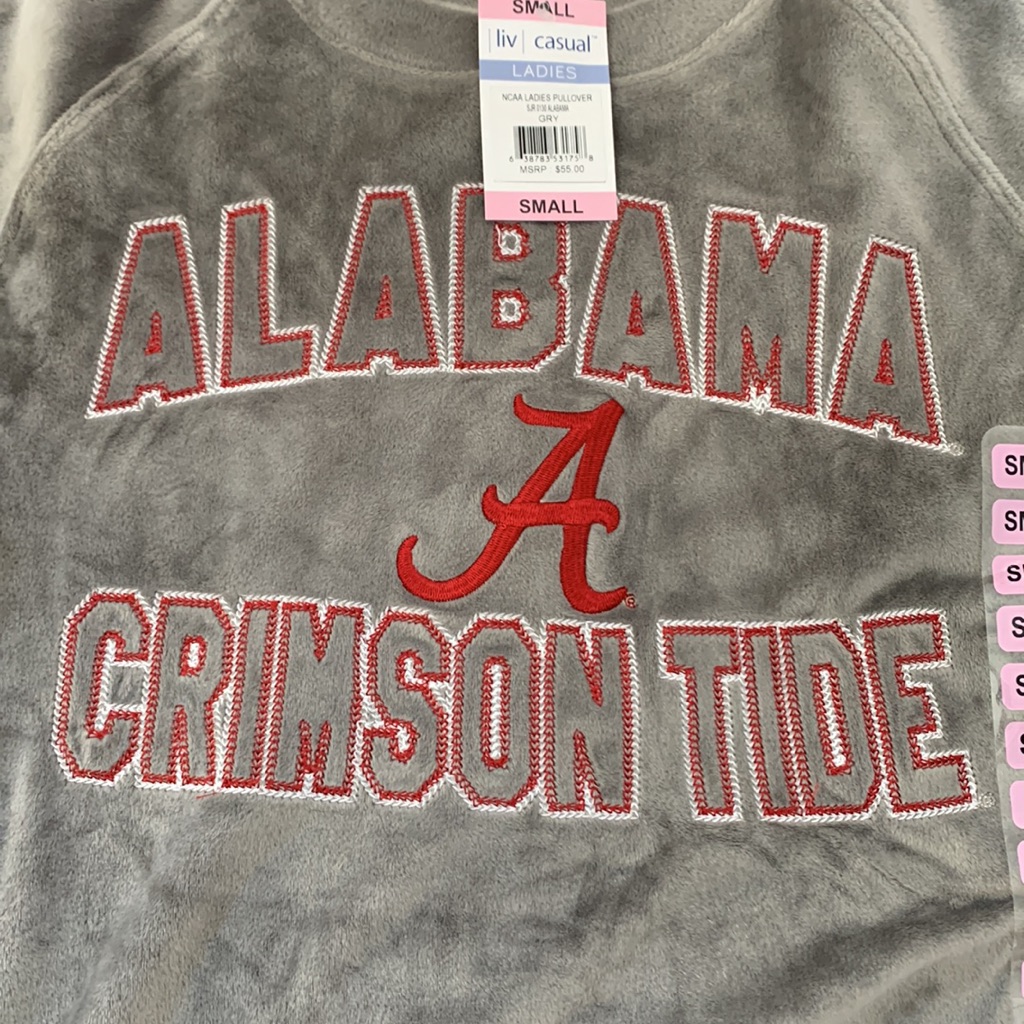 Ncaa Alabama Crimson Roll Tide Super Soft Sweatshirt S Nwt Football